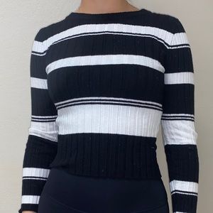 Forever21 Striped Long Sleeve Top